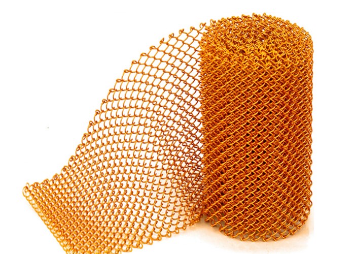 Anodic Oxidation Finished Aluminum Coil Mesh(图1)